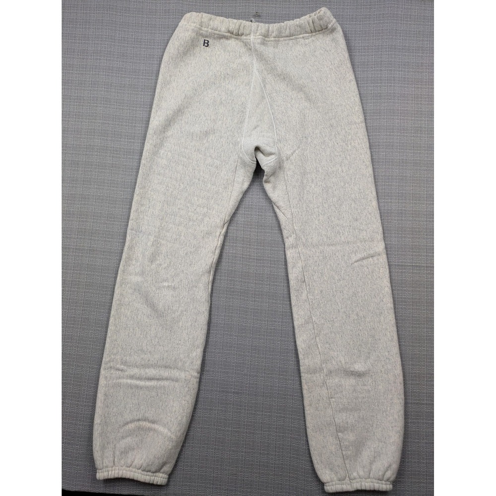 Bike Sweatpants Mens Large Gray Fleece Jogger USA Made Elastic Waist Tapered